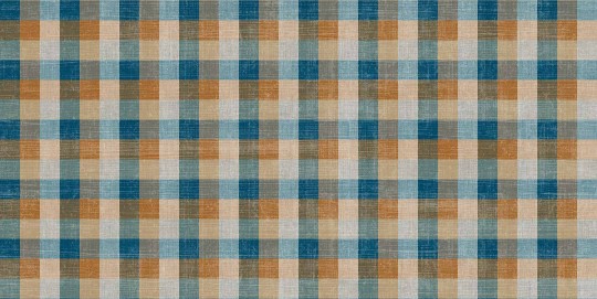 Tecnografica 79574-1 Fabrics Cunningham Blue - mural w kratkę z efektem tkaniny