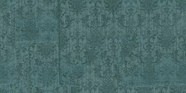 Tecnografica 77748-4 Fabrics King’s Room Teal - mural w roślinne ornamenty