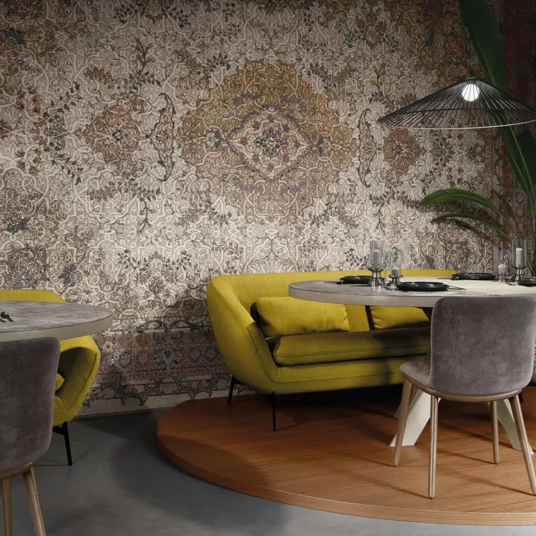 Tecnografica 67440-1 Fabrics Sherazade White - mural imitujący dywan perski