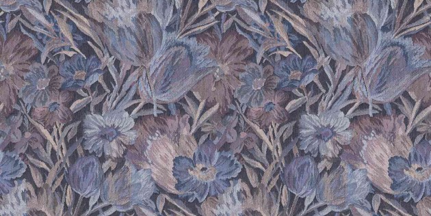 Tecnografica 77773-3A Fabrics Weft Garden Violet - mural imitujący tkaninę w kwiaty