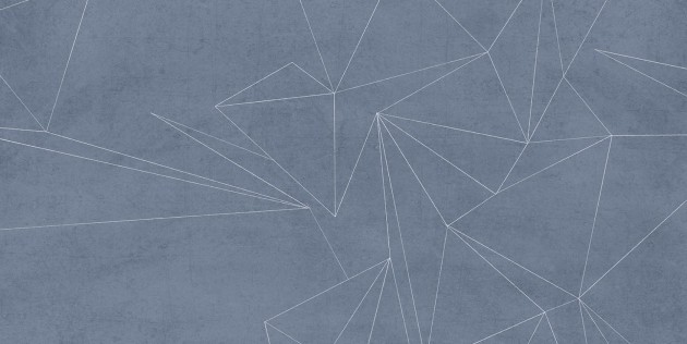 Tecnografica 68144-1A Geometric Notes Area Flat Blue - mural w geometryczne bryły