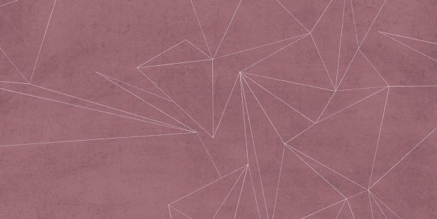 Tecnografica 68144-2A Geometric Notes Area Flat Red - mural w geometryczne bryły