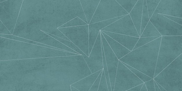 Tecnografica 68144-3A Geometric Notes Area Flat Green - mural w geometryczne bryły