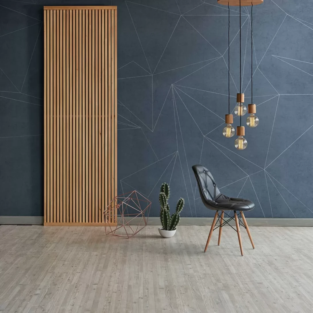 Tecnografica 68144-3A Geometric Notes Area Flat Green - mural w geometryczne bryły