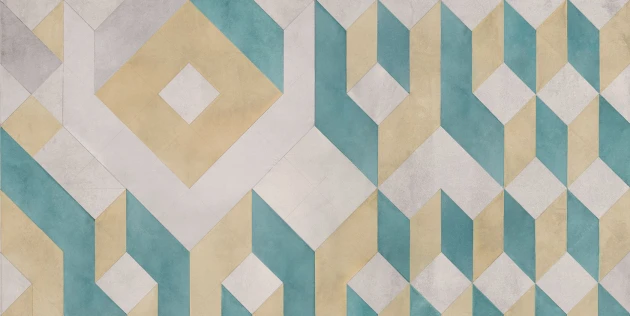 Tecnografica 68135-1 Geometric Notes Cubolibre Sugar - mural w trójwymiarowy wzór geometryczny