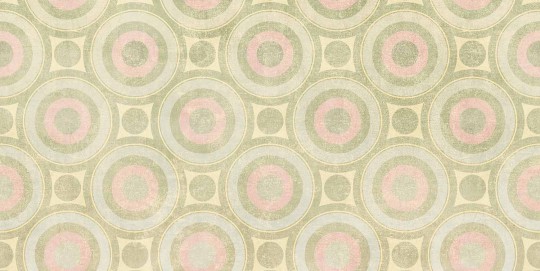 Tecnografica 79774-1 Geometric Notes Disco Green - mural w okręgi w stylu retro