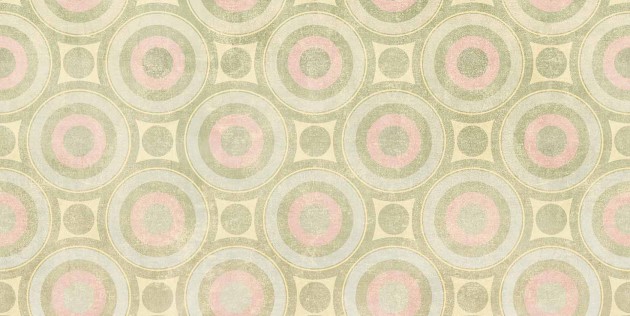 Tecnografica 79774-1 Geometric Notes Disco Green - mural w okręgi w stylu retro