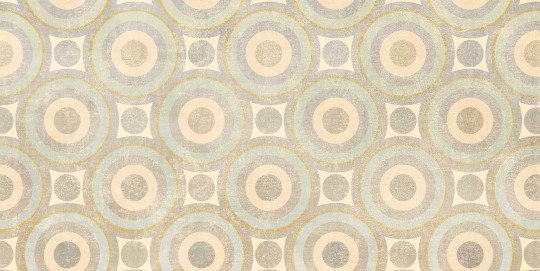 Tecnografica 79774-3 Geometric Notes Disco Beige - mural w okręgi w stylu retro