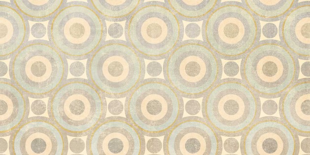 Tecnografica 79774-3 Geometric Notes Disco Beige - mural w okręgi w stylu retro
