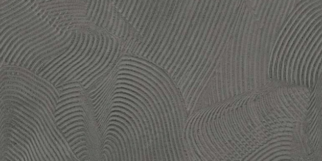 Tecnografica 85579-6 Geometric Notes Duetto Ebony Vertical - mural w organiczne linie