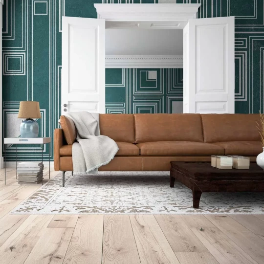 Tecnografica 68357-2 Geometric Notes Labirinto Green - mural w geometryczny wzór
