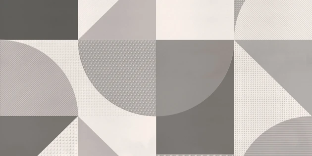 Tecnografica 76388-4 Geometric Notes Major Tom B&W - mural w geometryczny wzór w stylu retro