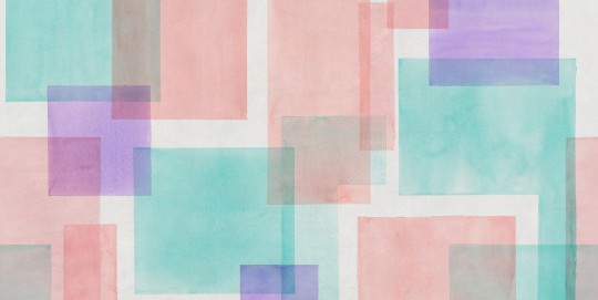 Tecnografica 81194-2 Geometric Notes Itten Pastel - mural w akwarelowy geometryczny wzór