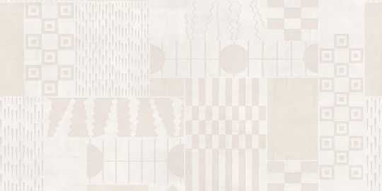 Tecnografica 81559-4 Geometric Notes Rubik Mocaccino - mural w geometryczny wzór w stylu memphis