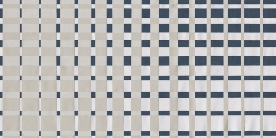 Tecnografica 79045-1 Geometric Notes Tatami Blue - mural w kratkę