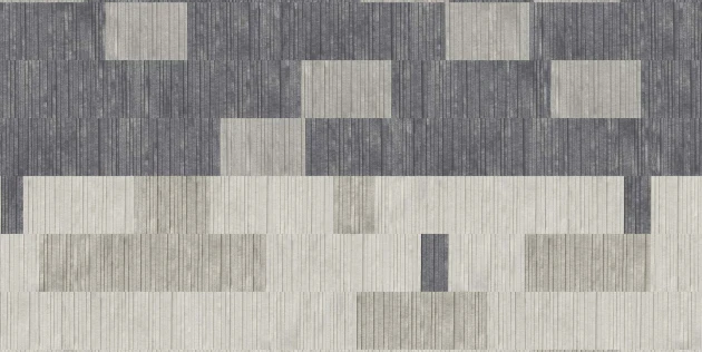 Tecnografica 78943-3 Geometric Notes Washi Grey - mural w geometryczny wzór 3D