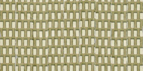 Tecnografica 79828-1 Geometric Notes Studio 54 Green - mural w kratownicę 3D