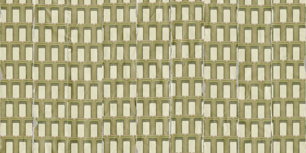 Tecnografica 79828-1 Geometric Notes Studio 54 Green - mural w kratownicę 3D