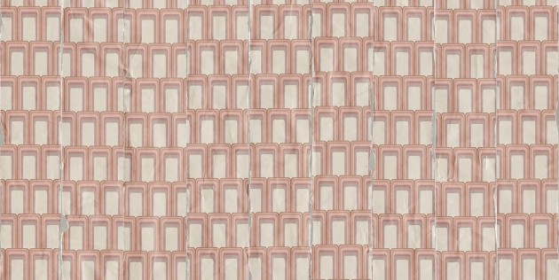 Tecnografica 79828-3 Geometric Notes Studio 54 Pink - mural w kratownicę 3D