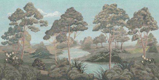 Tecnografica 78873-2 Landscapes Promenade Retro - mural w pejzaż rzeki