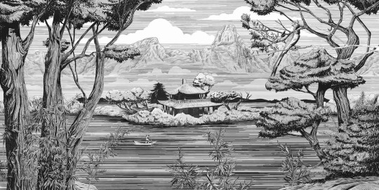 Tecnografica 70849-2 Landscapes Sho Coal - mural w japoński krajobraz