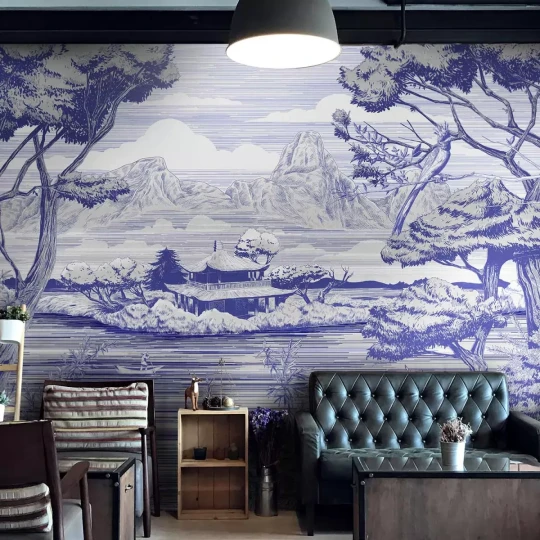 Tecnografica 70849-2 Landscapes Sho Coal - mural w japoński krajobraz