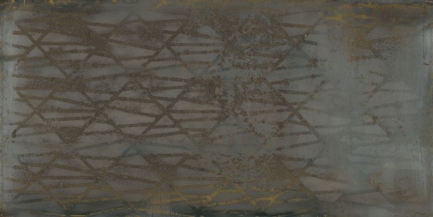 Tecnografica 72461-1 Material Mood Fitzroy Bronze - mural w motyw kratownicy
