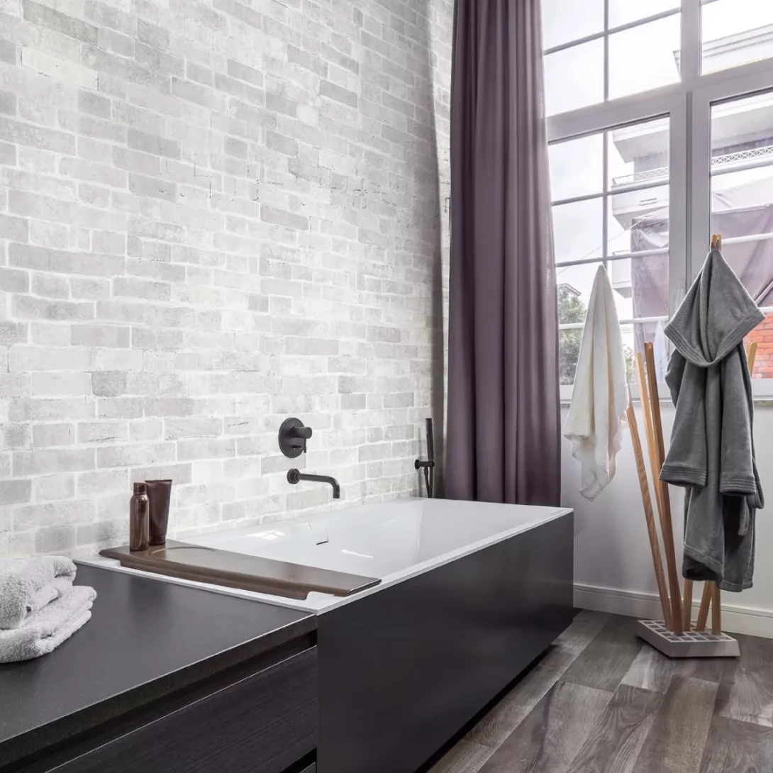 Tecnografica 56128-2 Material Mood Brick Grey - mural w cegły