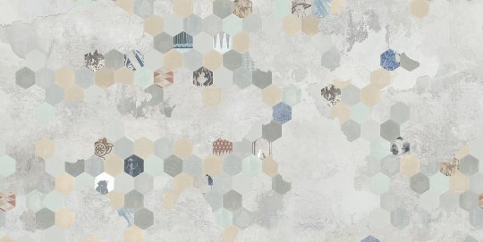 Tecnografica 53988-1 Material Mood Esagona - mural imitujący płytki