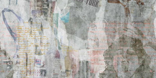 Tecnografica 60000-1 Material Mood PPY NY Strong - mural z motywem kolażu