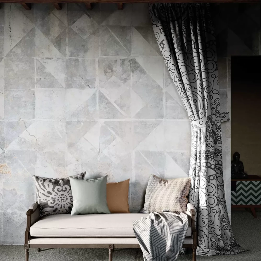 Tecnografica 66954-1 Material Mood Tintagel - mural w geometryczny wzór
