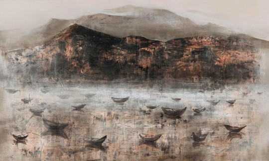 Wall Art Barca - mural w górski krajobraz