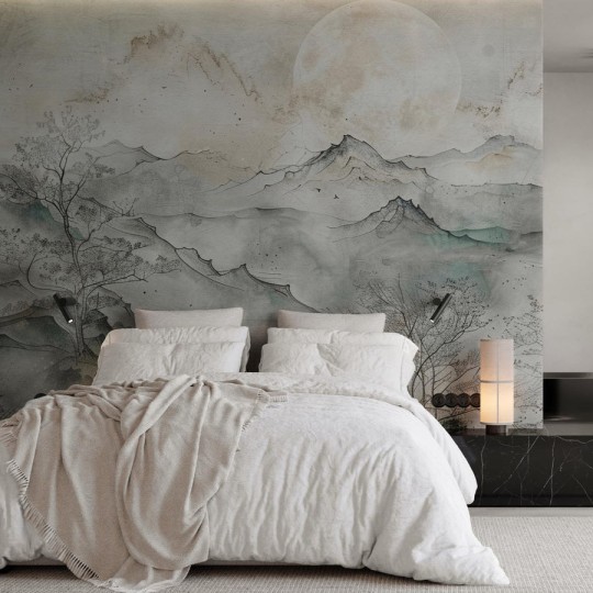 Wall Art Sapporo - mural w górski krajobraz