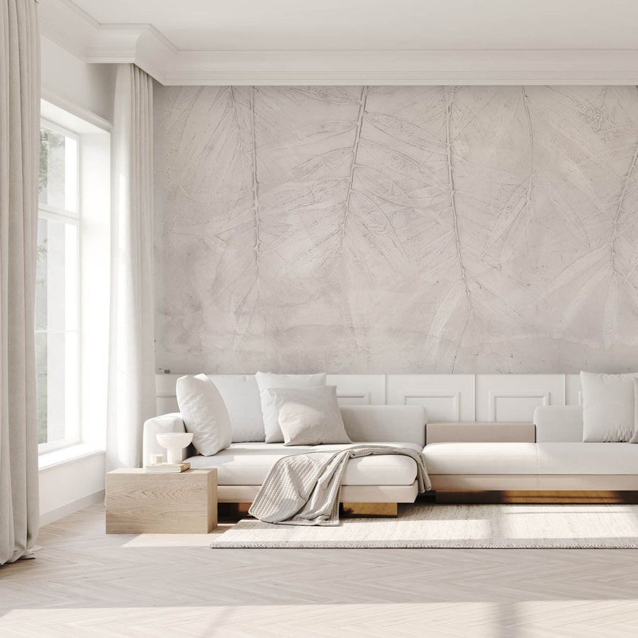 Wall Art Fresco Light - mural z motywem liście palmowych