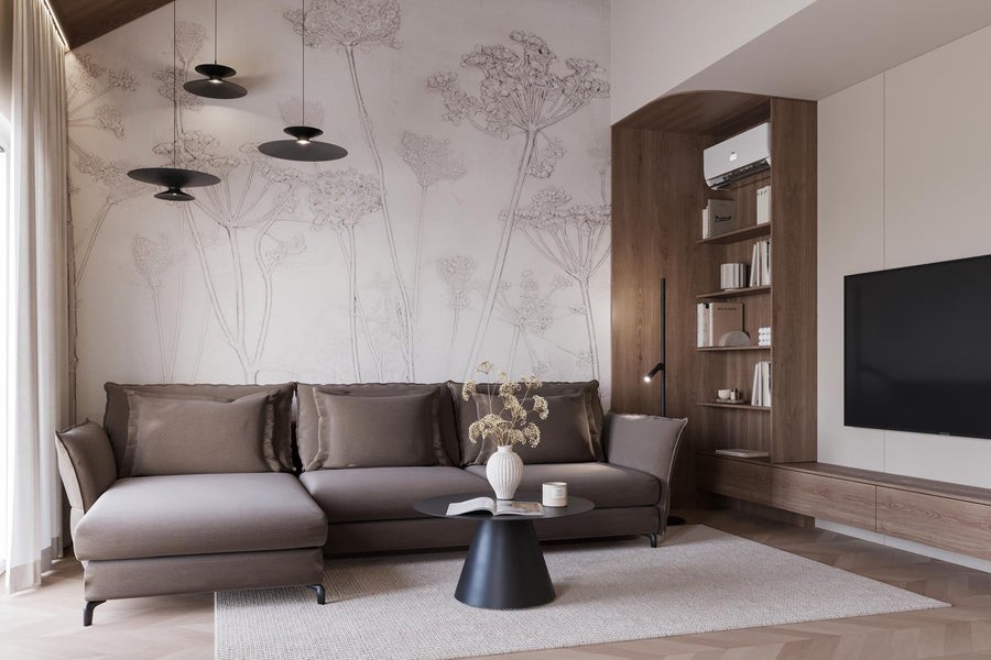 Wall Art Erbario Light - mural w suszone rośliny