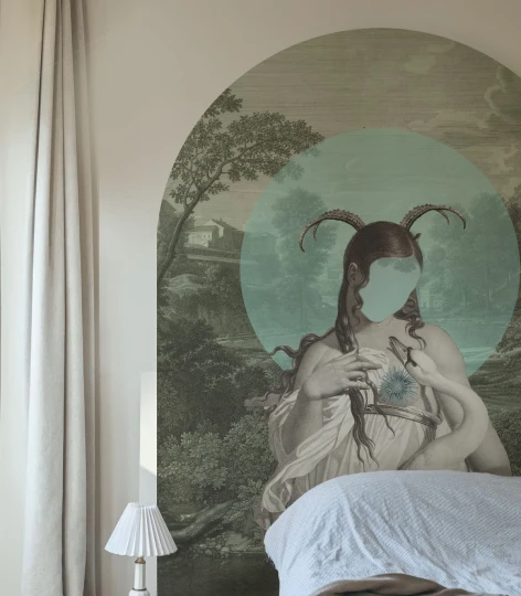 Wallcolors ARCH-9313 Arch Zodiac Muse - mural łuk w mistyczną postać kobiecą