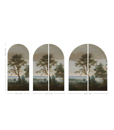 Wallcolors ARCH-9263 Arch Evening Grove - mural łuk w klasyczny pejzaż