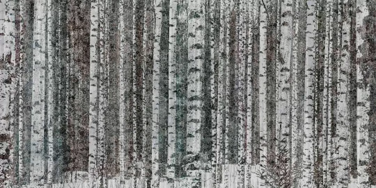 Tecnografica BZ060608-2 Metal Murrine Wood Cold - mural w pejzaż lasu