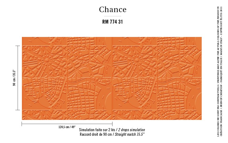 Elitis RM 774 31 Chance Maps - tapeta trójwymiarowa geometryczna