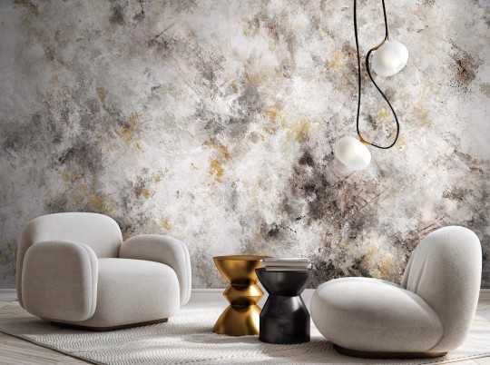 Wallcraft 1090 31 2501 2025 Ashen - mural z efektem kłębu dymu