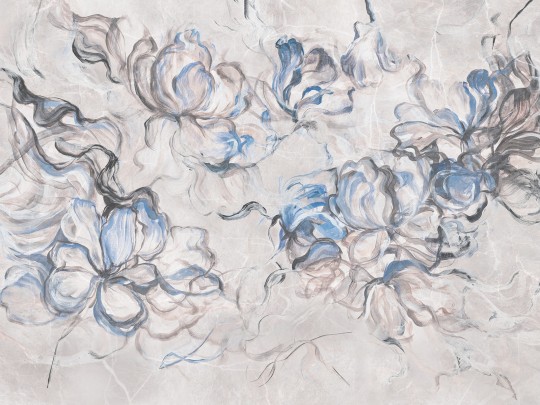 Wallcraft 1100 31 2501 2025 Azzura - mural w kwiaty