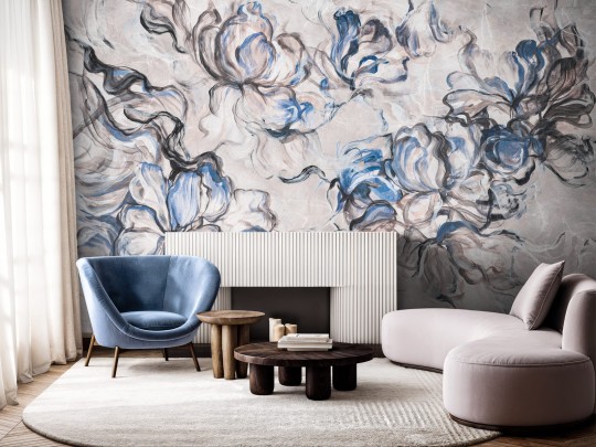 Wallcraft 1100 31 2501 2025 Azzura - mural w kwiaty