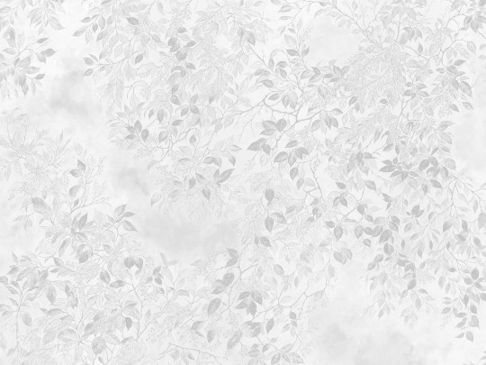 Wallcraft 1065 32 2501 2025 Grisali - mural w liście i jagody