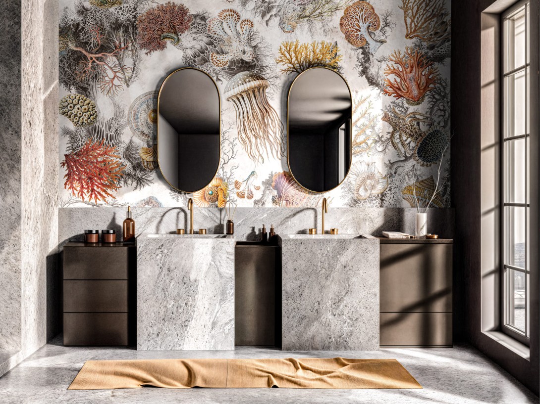 Wallcraft 1055 33 2501 2025 Oceana - mural w meduzy i koralowce