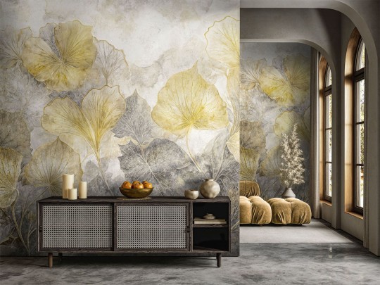 Wallcraft 935 32 2402 2025 Clematis - mural w duże liście