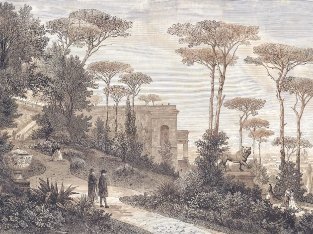 Wallcraft 920 32 2402 2025 Rosae - mural w renesansowy ogród