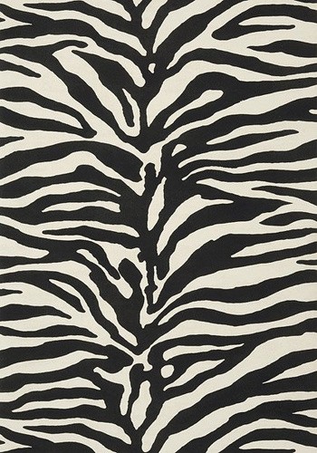 Thibaut T85028 Greenwood Serengeti Black and White - tapeta w print zebry