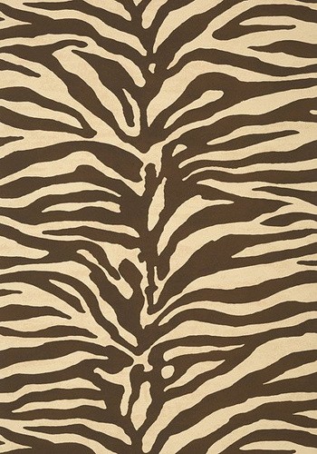 Thibaut T85032 Greenwood Serengeti Brown - tapeta w print zebry