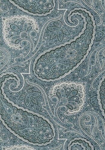 Thibaut T85078 Greenwood Sherrill Paisley Aqua - tapeta w motyw paisley