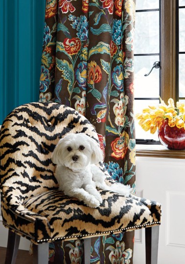 Thibaut T85047 Greenwood Brittany Stripe Navy - tapeta w paski